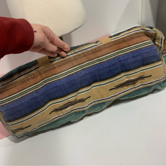 GITANO Vintage Aztec Style Print Duffle Bag / Carry-On Bag / Canvas Bag / BoHo - Picture 11 of 11